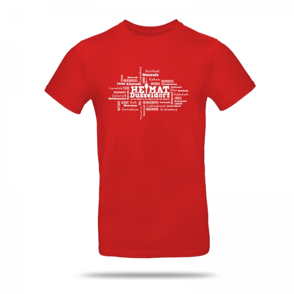 T-Shirt Heimat Düsseldorf rot